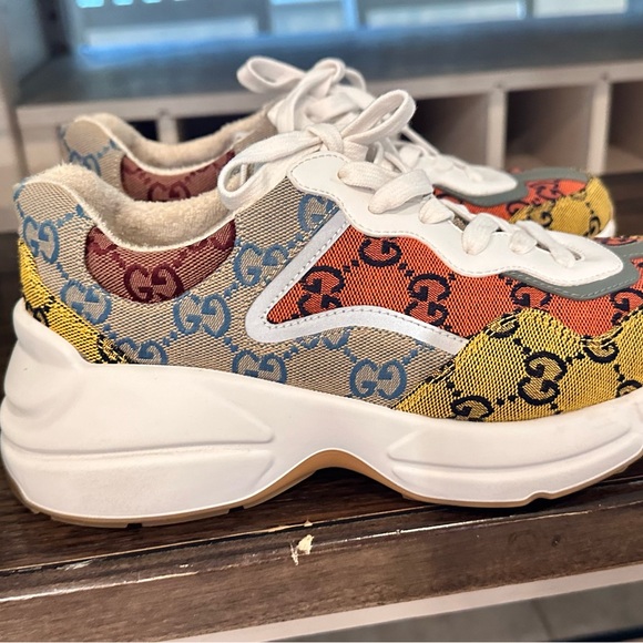 Gucci multicolored sneakers like new - Picture 11 of 12
